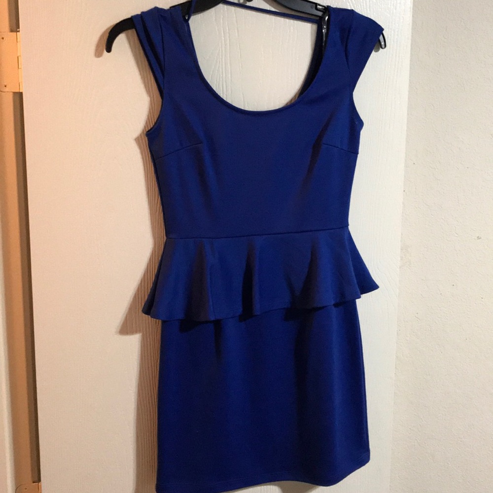 Dark blue bodycon dress